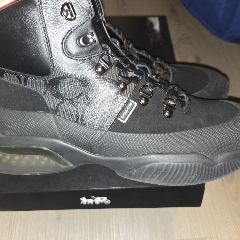 Coach Black Men's High-Top Boots